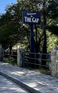 Welcome to the Gap sign at the entrance to Hillsboro, VA in western Loudoun County