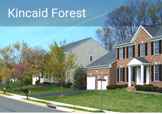Kincaid Forest community in Leesburg Virginia