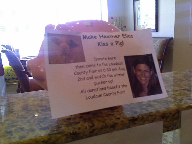 Help Me Win the Kiss a Pig Contest!