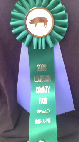 Loudoun County Fair, Kiss a Pig Ribbon